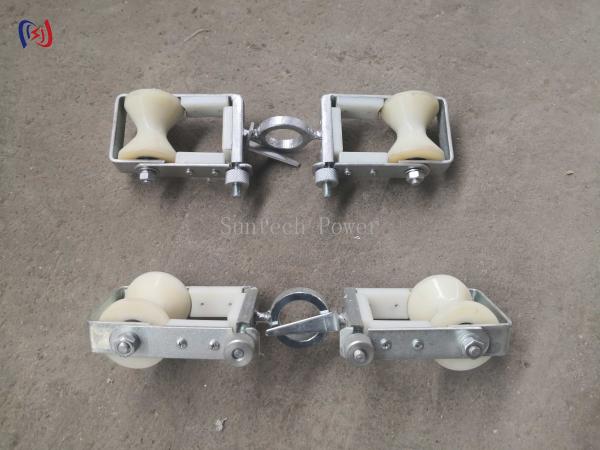 Intercambio de alambre de puesta a tierra por encima de la cabeza Opgw Stringing Double Sheave Block