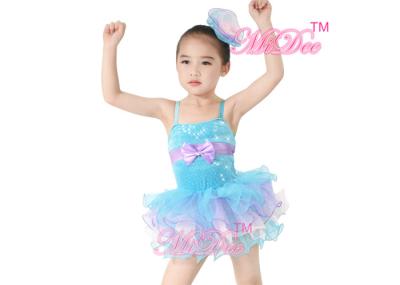 Sleeveless MiDee Ballet Dance Costumes Camisole Velvet Tiered Tutu Skirt