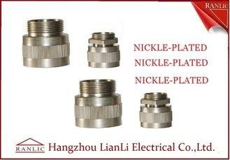 Brass Male / Female Flexible Conduit Adaptor with Nickle Plated 20mm 25mm
