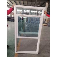 Plastique à glisser verticalement en UPVC fenêtre suspendue simple maison américaine