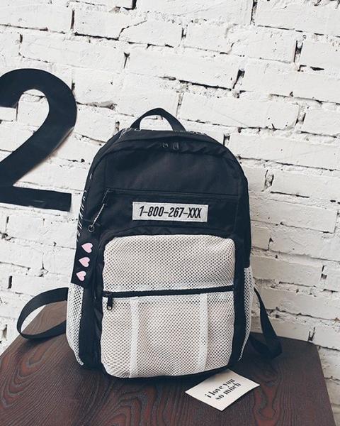 Anti - splash Korean backpack women's large-capacity travel backpack fashion academic bag