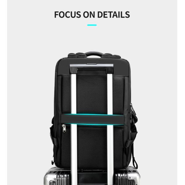 Fashion Office Briefcase Bag For Men Business Travel Laptop Full Open RFID Black