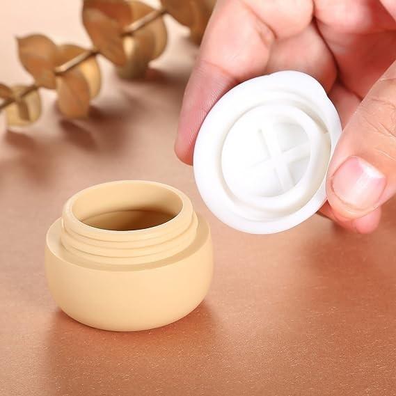 Round Apricot Gemice Silicone Cosmetic Container Leakproof 20ml