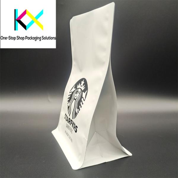 Square Bottom Coffee Packaging Bags 250g 500g 1kg Stand Up Pouches