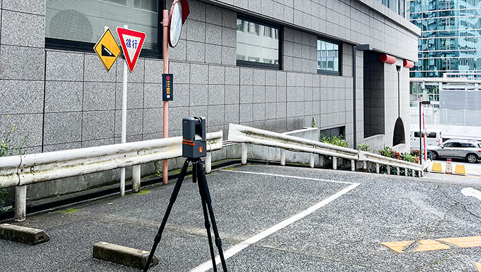 Фиксированный 3D LiDAR сканер наземный EasyScan T05 3 встроенные камеры