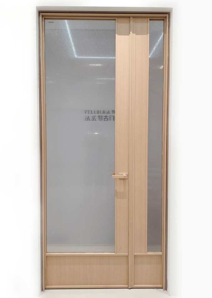 6063-T5 Aluminum Interior Doors Study Room Aluminum Glass Swing Door Modern Design