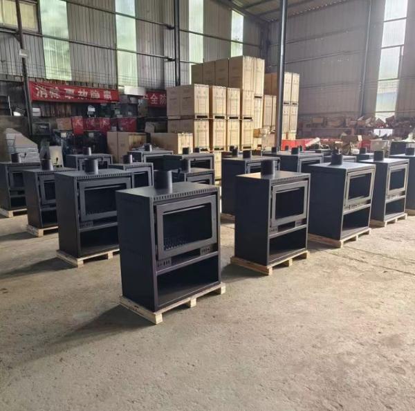 Domestic Heating Furnace European Cast Iron Fireplace Embedded Firewood Real Fire Heating Fireplace