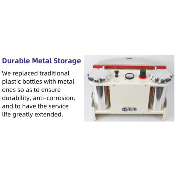 Double Tank Dental Lab Sandblaster porcelain Crowns Polishing Dental Nozzle Sandblasting