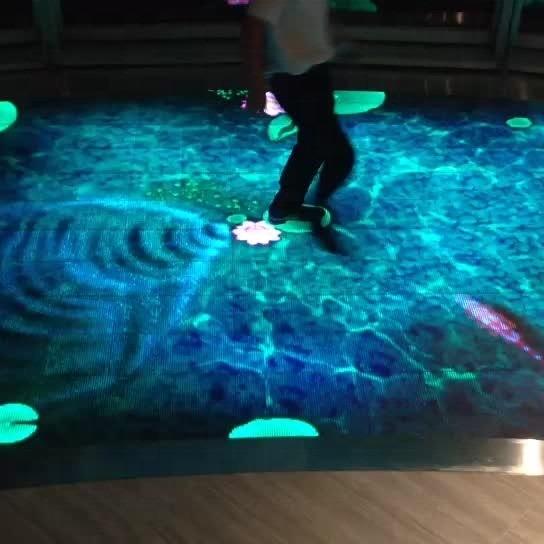 50*50*7.2cm IP65 Touch Display Dance Floor with Strength Base and 640*640 Pixel Screen