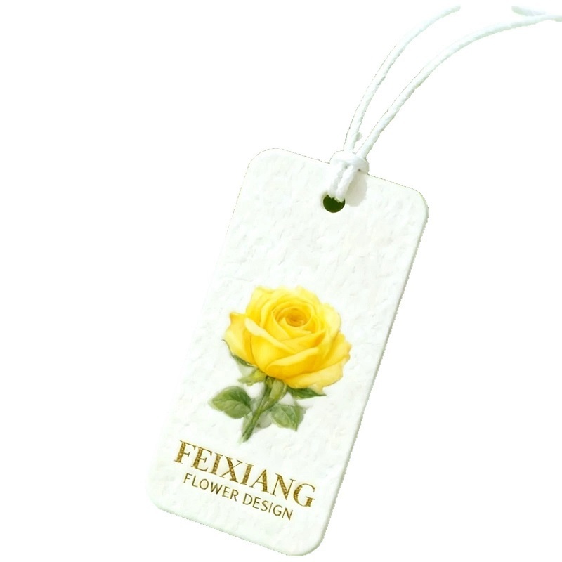Absorbent Paper Air Freshener Cards With Floral Print For Car And Home