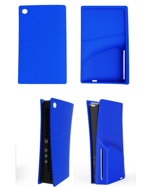 Dustproof PS5 Slim Silicone Skin Cover Anti-Scratch For Sony PS5 Slim Disc Edition Console