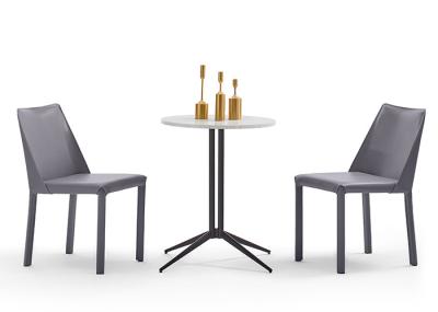 Saddle Wrought Iron Dining Chair In Coffee Shop Restaurant