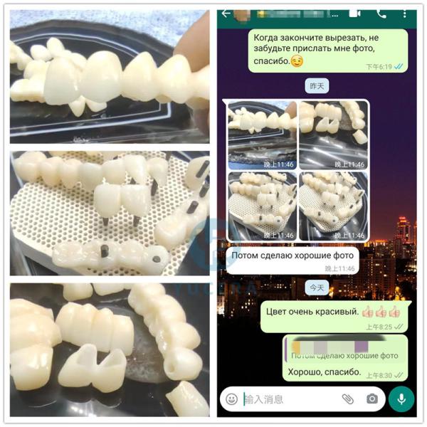 Artificial Teeth Making Material Multilayer Preshaded 4D Pro Zirconia Discs for Open System Cad Cam Zirconia Block