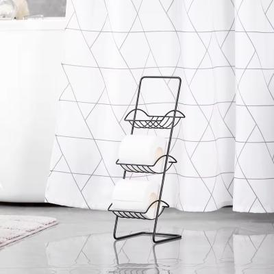 Bathroom Standing Paper Dispenser Toilet Tissue Paper Roll Storage Shelf Toilet Paper Holder