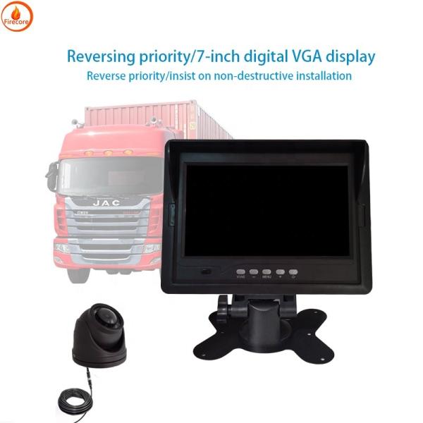 2-ways Video Inputs Vehicle Camera Monitoring System with Working Voltage 12V