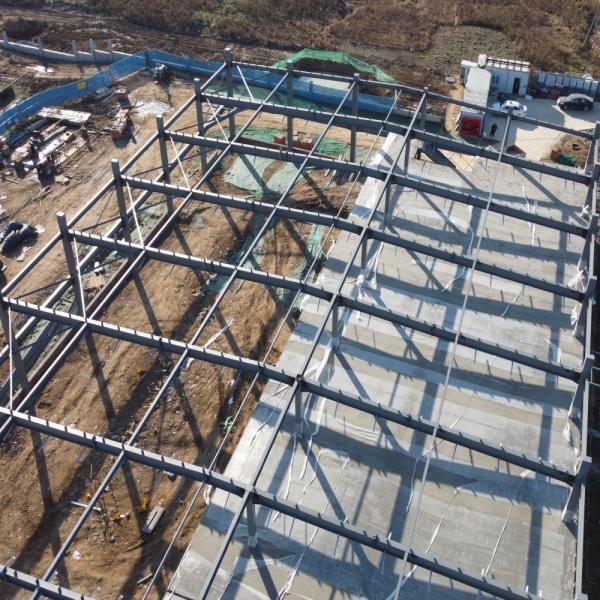 Quadro pré-fabricado da construção de aço do material de construção para construções da oficina