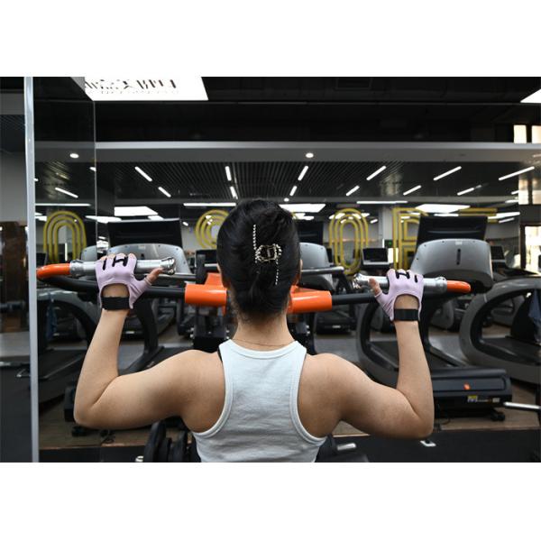 Фиолетовый цвет Домашний тренажерный зал Пилатес Перчатки открытые пальцы Йога Перчатки для женщин