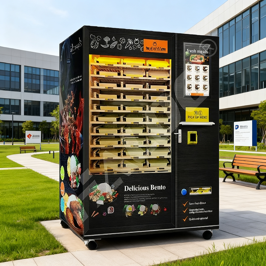 21.5-inch capacitive touch screen all steel door frame for hot food vending machine with heating function