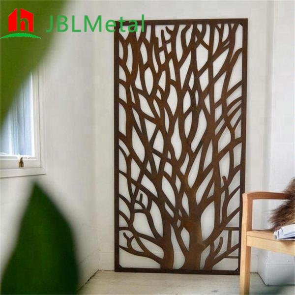 O aço dos sistemas Corten do revestimento do metal da decoração do pátio seleciona os painéis de parede