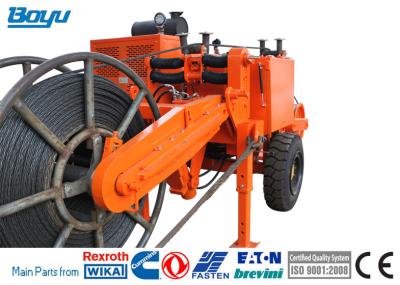 Orange 129kw 173hp Overhead Line Stringing Equipment Hydraulic Cable Puller