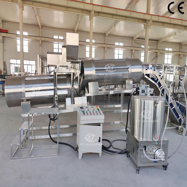 Appareil à double tambour d'aromatisation pour les collations de noix 500-1000 kg/h