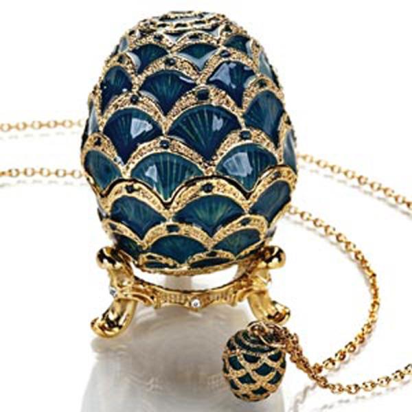 Decorative Earring Ring Trinket Box Holder Box Hand Enamel Easter Egg jewelry box Style Hinged Jewelry for Home Ornament