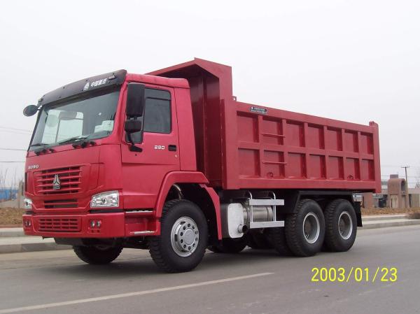 Double T - Cross Section Beam Mining Dump Truck Euro 3 For Heavy Duty Transportation
