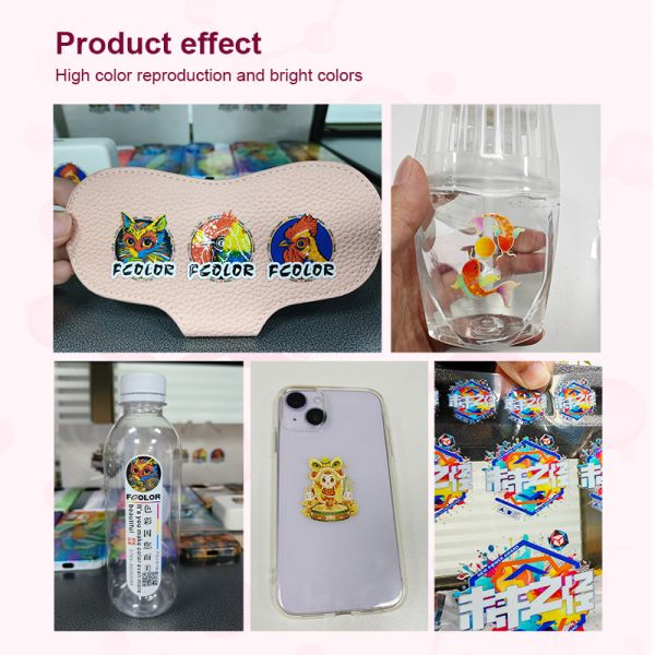 30CM Roller Small UV DTF Sticker Printing Machine A3 UV Printer with Laminator for Any Logo Transfer Sticker