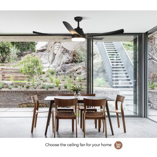ceiling fan 38W потолочный вентилятор тома воздуха 56 дюймов большой безшумный со светлым выбором 5 скоростей