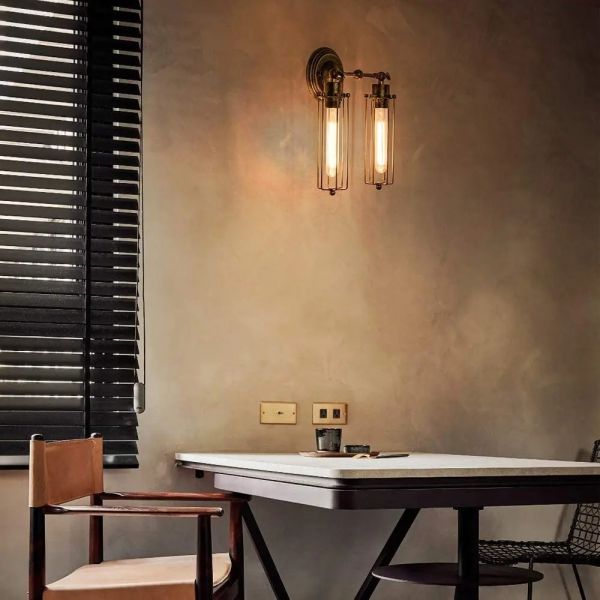 Corridor Staircase Restaurant Loft Bedroom Bedside Lamp Retro Industrial Iron Wall Light(WH-VR-144)