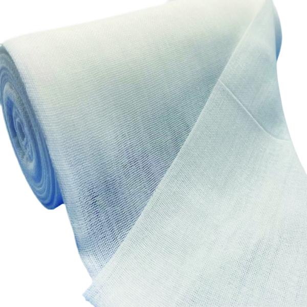 Customized Size  Gauze Roll Absorbent  Cotton Gauze Roll Raw Material90cmmx10m