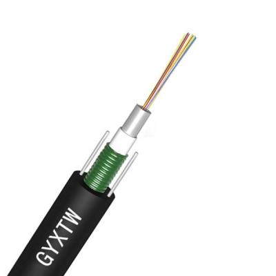 As fibras óticas do único modo de GYXTW cabografam o cabo blindado preto do núcleo da fibra 4