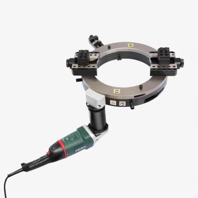Máquina para cortar tuberías en frío de 12 OD, tipo clamshell, para biselar tuberías de acero