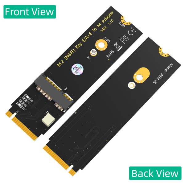 Upgrade Version M.2 NGFF A+E Key WiFi/Bluetooth Adapter Card with High Speed Data Transmission for Intel AX200/AX201/AX210 - Plug and Play
