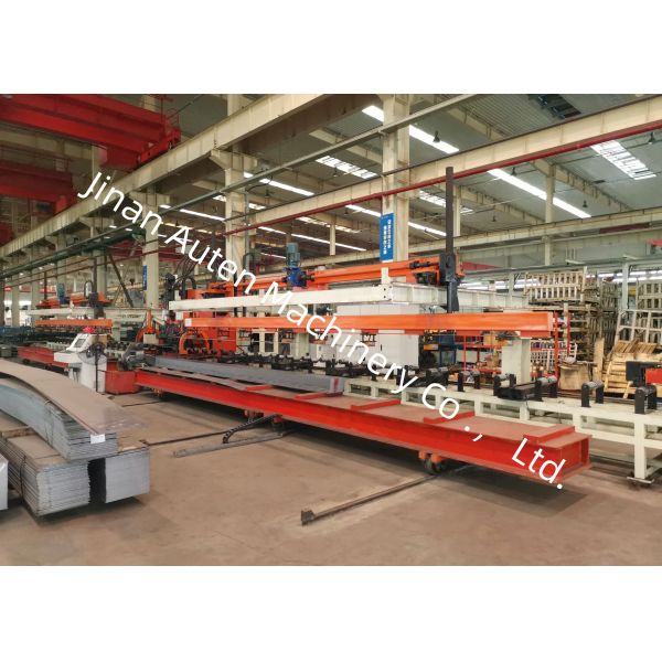 Automobile Light Truck Beam Hydraulic Motor CNC Punching Machine Line For Metal Sheet Processing