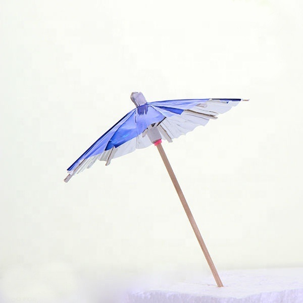 Customized Support Umbrella Toothpicks for Cocktail Party US Currency Decoration