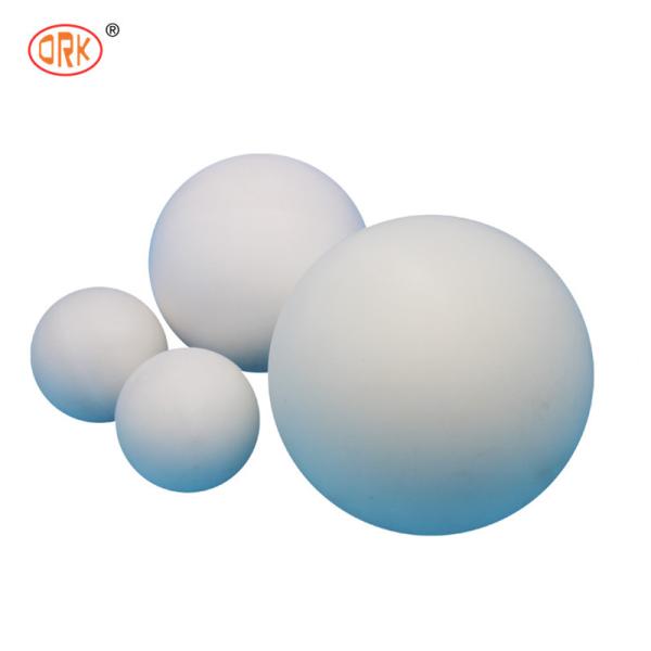 FPM/FKM Bola de borracha de flúor sólido branco para vedação em ambientes de alta temperatura e corrosão