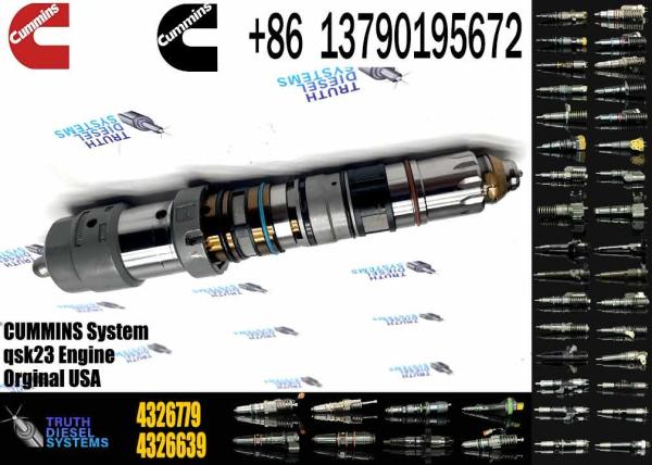 Auténtico camión de descarga de maquinaria de ingeniería inyector de combustible 4326639 4954801 4921360 4088430 para K78 QSK78 Motor