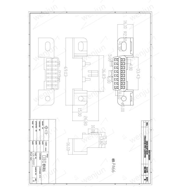 Практически женский кабельный соединитель OBD для диагностики 12V 24V автомобиля