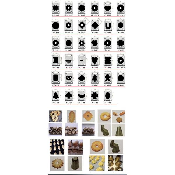 Power Source Electricity 250KG Electric Cookie Making Machine with Rotatable Flower Mouth