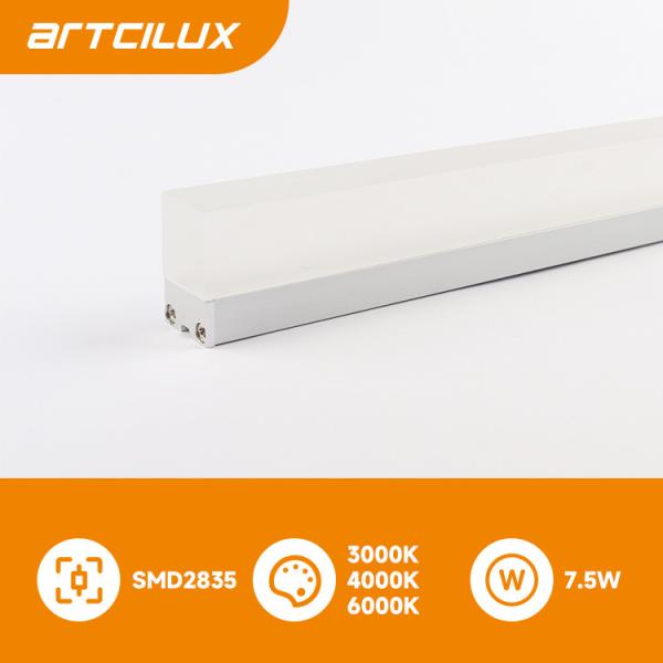DC12V/24V 5W/7.5W/10W SMD2835 Luz de banda LED con varilla guía de luz PMMA y perfil de aleación de aluminio
