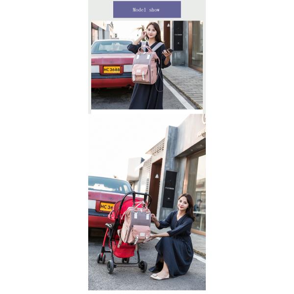 Fashion Mummy Maternity Nappy Bag Diaper Bag Large Capacity Travel Backpack Nursing Bag For Baby Care With Stroller Strap
