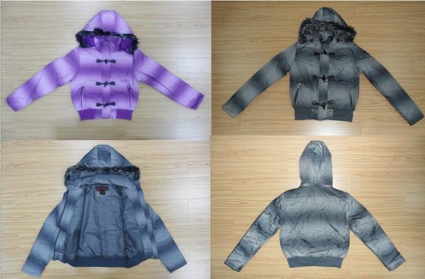 Apparel  Fashion Ladies padding jackets stocklots(ladies jackets, coats,tops)