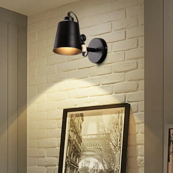 Modern Wall Lights White Black Art Deco Metal Sconce for Home Lighting Indoor