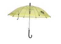 Punho plástico claro do gancho do ponto de entrada Materails do amarelo do guarda-chuva das crianças compactas