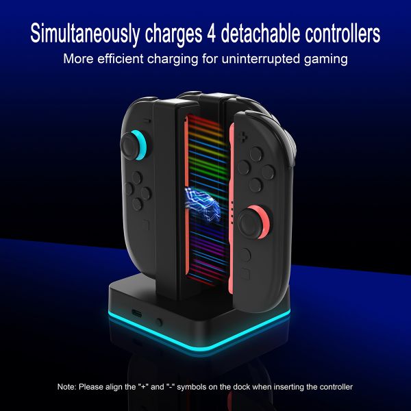 Charging Dock for Nintendo Switch 2 – Dual USB-C Ports with LED Indicators