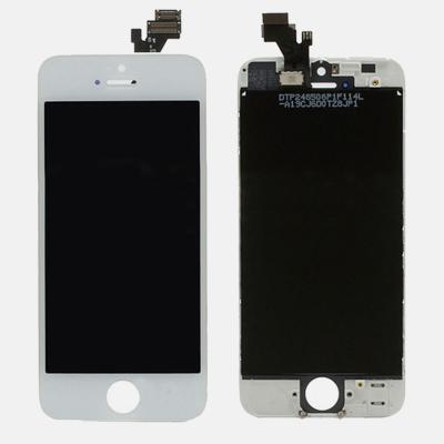 White Iphone 5 Compatible Front Housing LCD Touch Digitizer Screen Assembly