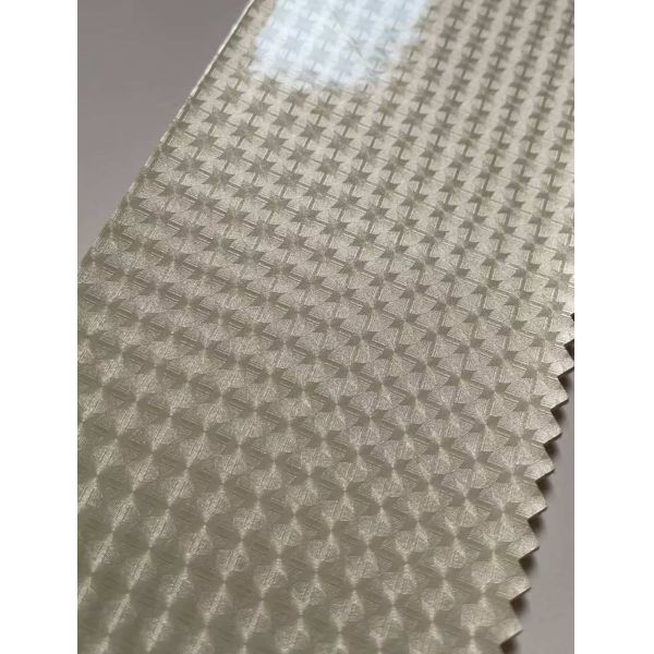 Lance fan crystal pattern Crystal Double Layer PU Coated Soccer Leather with Waterproof Non-Woven Backing and Customizable Pattern