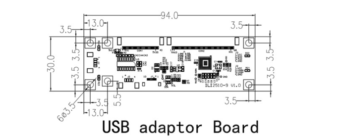 23.8 дюймовый LVDS FHD 1920*1080 PCAP TFT дисплей с емкостным сенсорным управлением USB