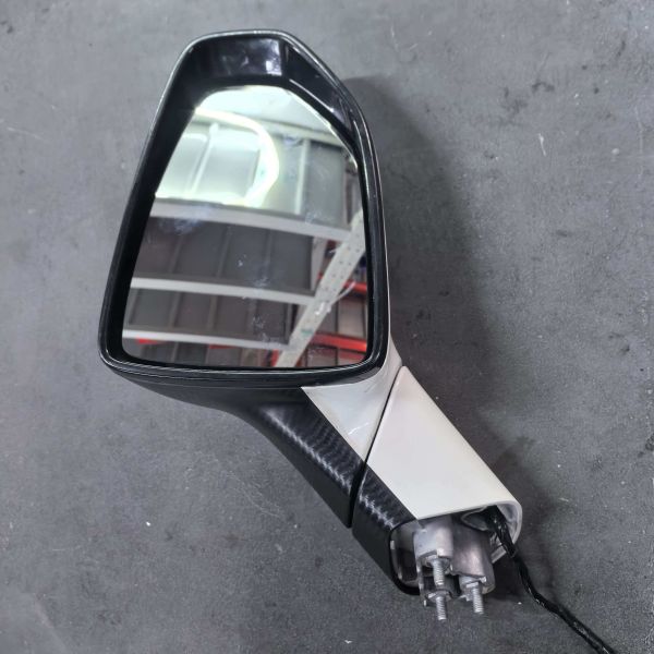For Hechuang Z03 Rearview Mirror Assembly White ABS Material Right Side Mirror Used Universal Fitment Antireflective Function